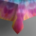 thumbnail image 5 of Pink Tie Dye Petal Mandala Pattern Square Tablecloth,Waterproof Square Table Cover,Wipeable Spillproof Washable Table Cover for Home Kitchen Party Decor 42"X42"(107x107cm), 5 of 6