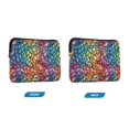 thumbnail image 7 of FORMRS 13-13.3 inch Laptop Sleeve Case Soft Carrying Quilted Computer Bag Cover, Colorful Dragon Scales Pattern, 7 of 7