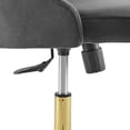 thumbnail image 6 of Modway Distinct Tufted Swivel Performance Velvet Office Chair in Gold Gray, 6 of 7