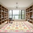 thumbnail image 2 of ODIKA 5'x7' Machine Washable Non-Slip Area Rug, Oriental Cream High Traffic Rug, Ivory, 1039118, 2 of 7
