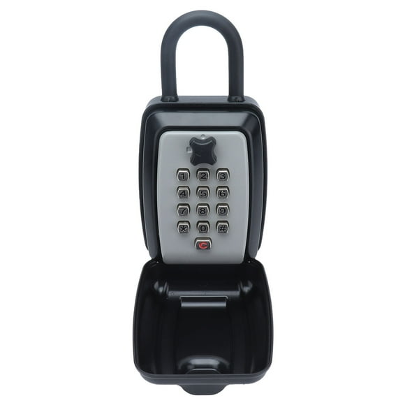 Key Lock Box, Weatherproof Convenient Password Key Lock With Hook For Outside