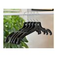 thumbnail image 4 of 17” Middle Heavy Weight Plastic Shirt Hanger with Molded Rubber Grippers, Black, 4 of 5