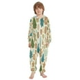 thumbnail image 2 of Vzayyk 4T-14Y Size Aviliable Cozy One-Piece Footless Sleeper Pajama Gingerbread Cookies, 2 of 8
