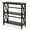 Brown, variant on Costway Wooden Shelf Bookcase 3-Tier Open Bookshelf W/X-Design Freestanding Rack Black