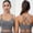 Gray, variant on Women's Sports Bras Plus Size Medium Under $10 Free Shipping Plus Size Solid Color Back Sports Bra Fitness Clothes Running Drying Yoga Underwear