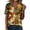 26# Dark Blue, variant on Women Casual Christmas Printed Henley Tee, Notched V‑Neck Button Detail Short Sleeve Loose Fit Blouse Tops for Holiday Dark Blue XL