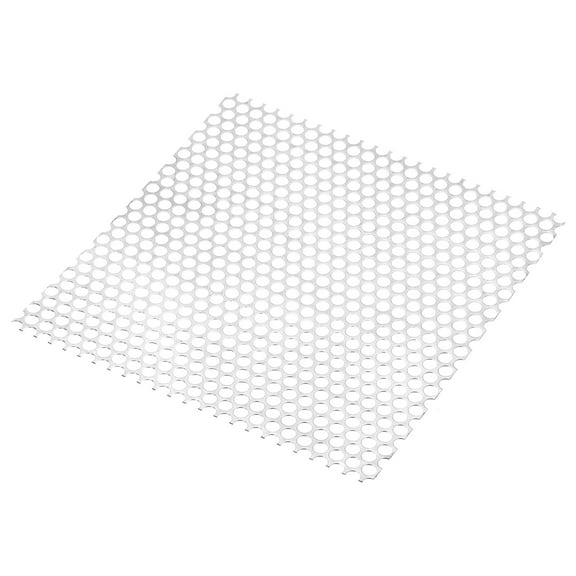 Uxcell 11.8" L x 11.8" W Perforated Metal Sheets, 18Ga 0.39" Hole 304 Stainless Steel