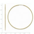 thumbnail image 3 of 10K Yellow Gold Earring Endless Women'S 64 mm Polished Tube Hoop Earrings, 3 of 3