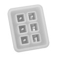 thumbnail image 4 of GARVALON 4Pcs Silicone Bead Mold for DIY Projects Craft Making White and Sphere Shapes, 4 of 8