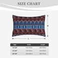 thumbnail image 4 of Daiia Vintage Corn Pattern in Red Blue Bedding Waterproof Pillow Protector Zippered Queen – Bed Bug Proof Pillow Encasement-20"x30", 4 of 6