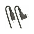 thumbnail image 3 of StarTech.com 1.6ft (50cm) Rugged Right Angle USB-C Cable, USB 3.2 Gen 2 (10 Gbps), USB C to C Data Transfer Cable, 4K 60Hz DP Alt Mode, 100W Power Delivery - 90 Degree USB-C Cable (RUSB31CC50CMBR) - USB cable - 24 pin USB-C (M) straight to 24 pin USB-C (M) right-angled - USB 3.2 Gen 2 - 1.6 ft - 4K60Hz support, rugged - black, 3 of 10