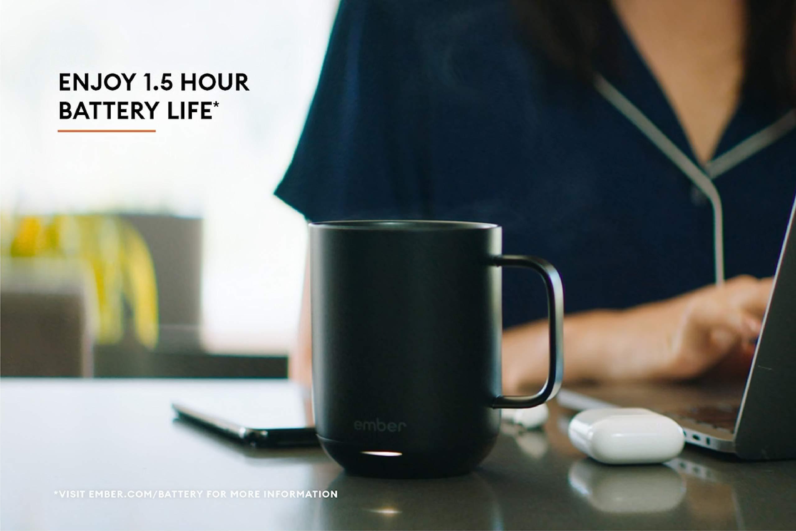 Ember Temperature Control Smart Mug 2, 10 oz, Black 1.5-hr Battery Life App Controlled Heated Coffee Mug - image 5 of 6