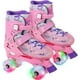 thumbnail image 1 of Patines de 4 Ruedas Little monkey Ajustable Niño Niña Rueda Led Talla S Rosa, 1 of 4