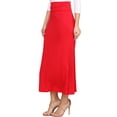thumbnail image 2 of Doublju Women's High Waist Flared Maxi Skirt or Tube Top Dress with Plus Size, 2 of 4
