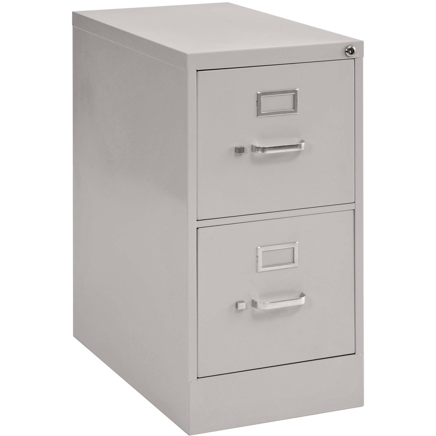 2Drawer, 25" Depth, Letter Size Steel Vertical File Dove Grey