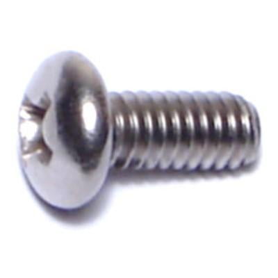 

#8-32 x 3/8 18-8 Stainless Phillips Pan Head Machine Screws (24 pcs.)