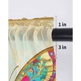 thumbnail image 6 of Vintage Butterfly Tier Curtains 36 Inch Length, Sheer Curtains for Bedroom Living Room Window Retro Colorful Butterfly Rod Pocket Voile Drapes Kitchen Curtains Small Half Window 27.5"x36" 2 Panels, 6 of 6