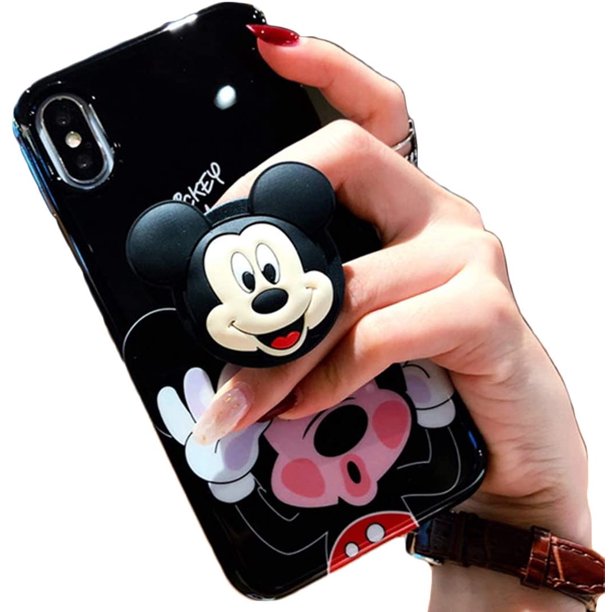 3d Cute Iphone 8 Plus Mickey Mouse Cartoon Soft Silicone Protector Case Gel Shockproof Phone Cover Hand Holder Bracket Stand Estuche Fundas Cobertor Walmart Com Walmart Com