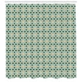 thumbnail image 3 of Ambesonne Teal Shower Curtain, Moroccan Star Ornament, 69"Wx70"L, Teal Marigold, 3 of 3