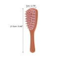 thumbnail image 3 of Unique Bargains 1 Pc Long Handle Massage Hair Brush for Head Massage 8.46"x2.76"x1.18" Red, 3 of 6