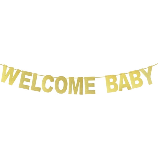 Wweixi 1pcs Set 16.4ft Gold Paper Card For Christening & Baptism Banners Customize Letter Banner Custom Banner Birthday Banner TYPE2 NO2