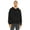 Black, variant on Bella + Canvas Unisex Sponge Fleece Pullover DTM Hoodie - 3729
