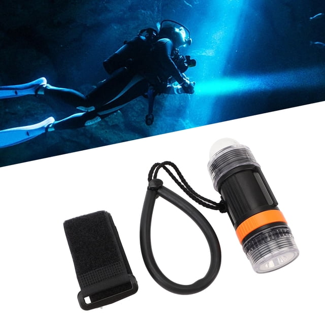 Dive Strobe Light Waterproof High Brightness LED Battery Powered Diving Signal Flashlight Waterproof Design