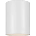 thumbnail image 1 of Sea Gull Lighting Generation Lighting 7813897S-15 Transitional LED Flush Mount from Seagull-Outdoor Cylinders Collection in White Finish, Small, 1 of 3