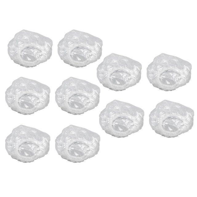 100 piezas de orejeras transparentes de una sola vez Protector de oreja simple Protector de oído para el tinte permanente del cabello resaltado blanco kaili Sencillez