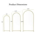 thumbnail image 2 of Broadfashion 200cm Gold Alloy Balloon Arch Backdrop Stand Rust-Proof Easy to Assemble, 2 of 8