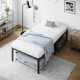 thumbnail image 2 of Ktaxon 14 inch Twin Size Bed Frames Heavy Duty, Metal Platform Bed No Box Spring Needed, Black, 2 of 10