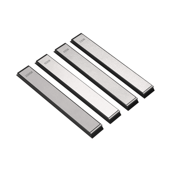 Diamond Sharpening Plate Set 4 PCS Grit 240/400/600/1000 Knife Sharpener Stone,Knife Sharpening Stone for