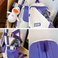 thumbnail image 4 of Bolsas de libros casuales Bolsas escolares de color de contraste Nylon con colgante para deporte al aire libre Ndcxsfigh Para Estrenar, 4 of 9