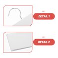 thumbnail image 3 of Milisten 6Ud Fabric Sample Organizer White Hanging Rack for Textile Store and Retail Sample Management, 3 of 8
