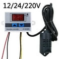 thumbnail image 6 of Humidity Controller Set Switch Control Digital Hygrometer Hygrostat 12V 220V, 6 of 7