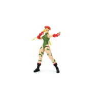 Jada Toys Street Fighter II Cammy Action Figure - 1:12 Scale Collectible, Includes Interchangeable Heads, Hands, and Accessories , Ages 13+