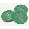 thumbnail image 3 of Inkdotpot Silver Foil Paper Hang Tags Merry Christmas & Happy Holiday Favor Tags 50 Pieces, 3 of 6