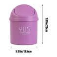 thumbnail image 2 of TaTaai 2Pcs Mini Desk Trash Can with Lid Swing-Lid Tiny Countertop Garbage Bin Small Table Top Plastic Covered Waste Basket for Desk, Small Garbage Can Desktop Trash Bin, Tabletop Waste Basket, 2 of 5