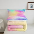 thumbnail image 5 of Christmas Decor Comforter Set Rainbow Gradient Bedding King Size Happy New Year Xmas Bedding Comforter Sets Santa Claus Gifts Duvet Insert Merry Christmas Quilt 3 Piece, 5 of 6