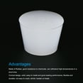 thumbnail image 4 of Uxcell 32mm to 42mm Solid Silicone Rubber Tapered Plug White for Powder Coating, Painting,5 Pack, 4 of 5