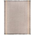 thumbnail image 2 of SAFAVIEH Montauk Sharlene Solid Striped Cotton Area Rug, Mustard/Grey, 8' x 10', 2 of 7