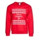 thumbnail image 1 of Mens Feliz Navidad Yo Sweater rojo feo - Medio Gravity Trading Sudadera, 1 of 1