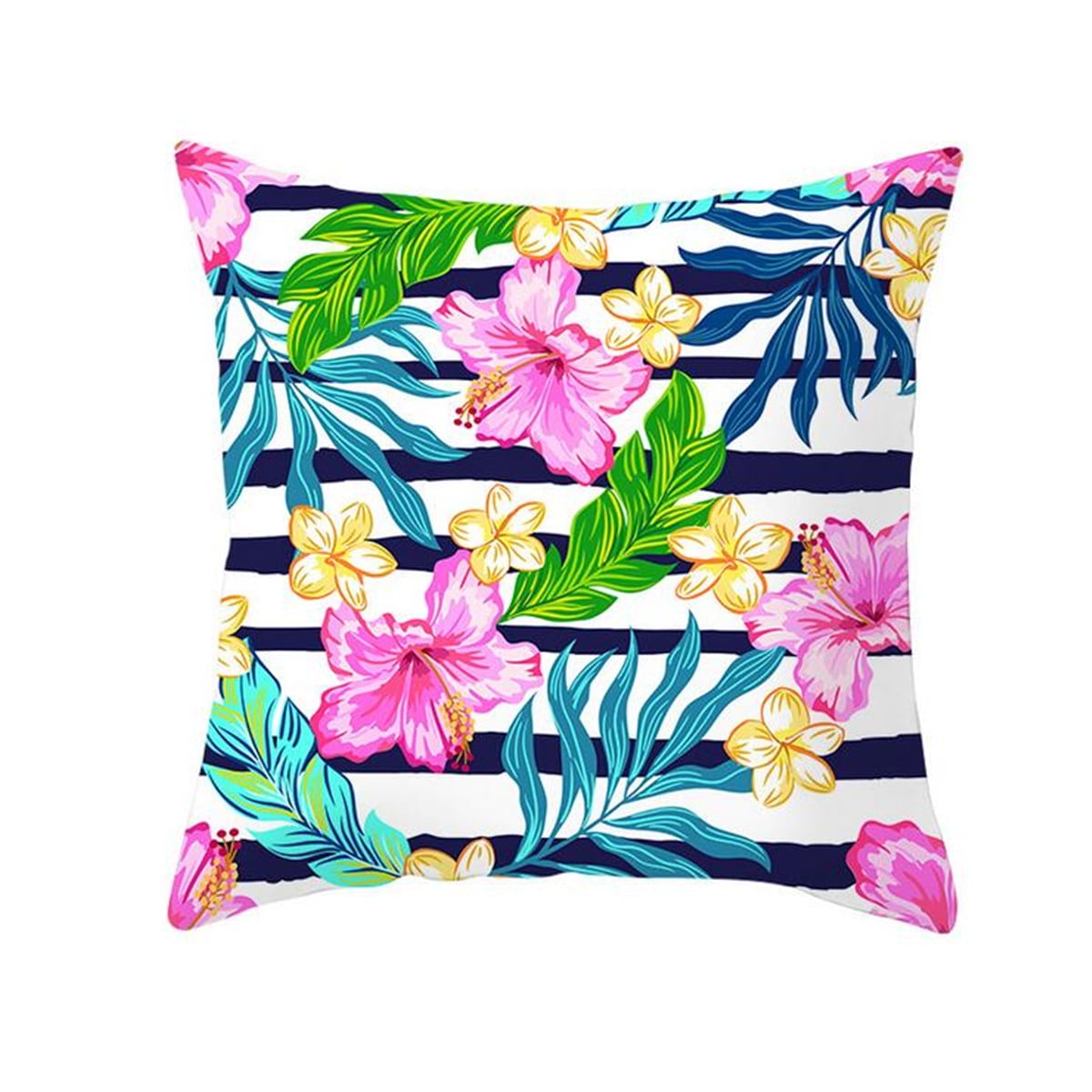 Tropical Plant Decorative Throw Pillow Case Cushion Cover 18''x18