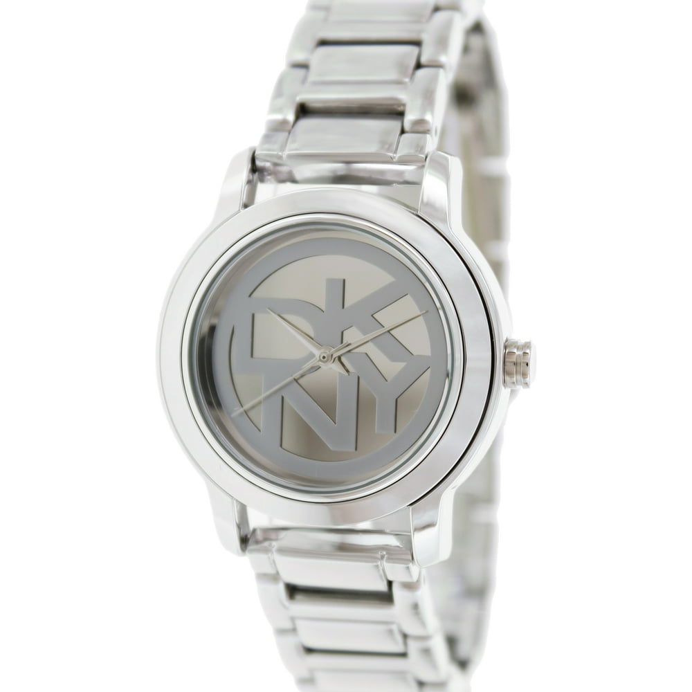 Donna Karan - Women's Park Avenue NY8875 Silver Stainless-Steel Analog ...