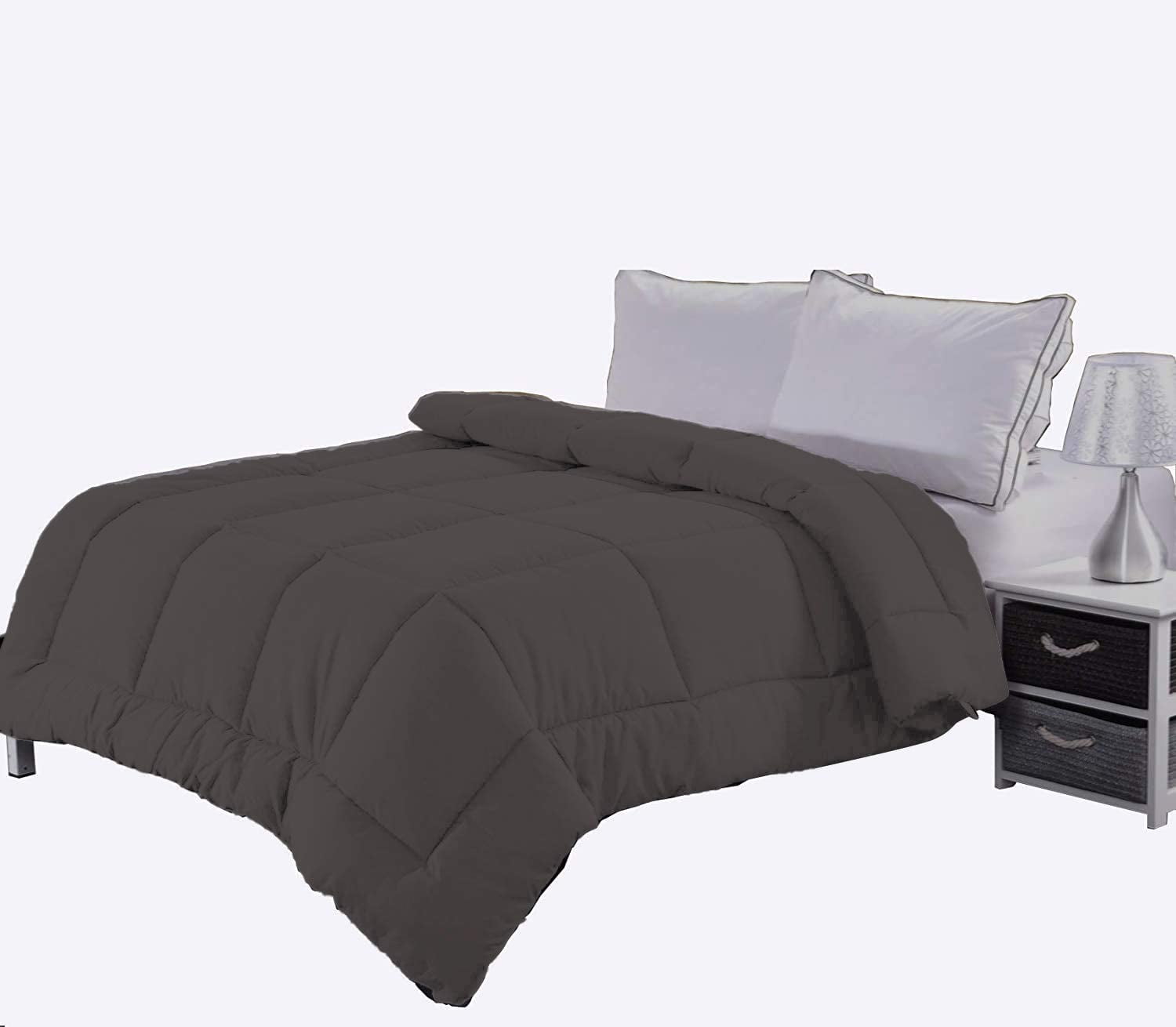 Canadian Linen Down Alternative Comforter All Season Quilted Box