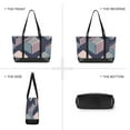 thumbnail image 6 of FORMRS Canvas Laptop Tote Bag for Women with 15.6" Computer Compartments Shoulder Handbag, Dark Cubes, 6 of 7