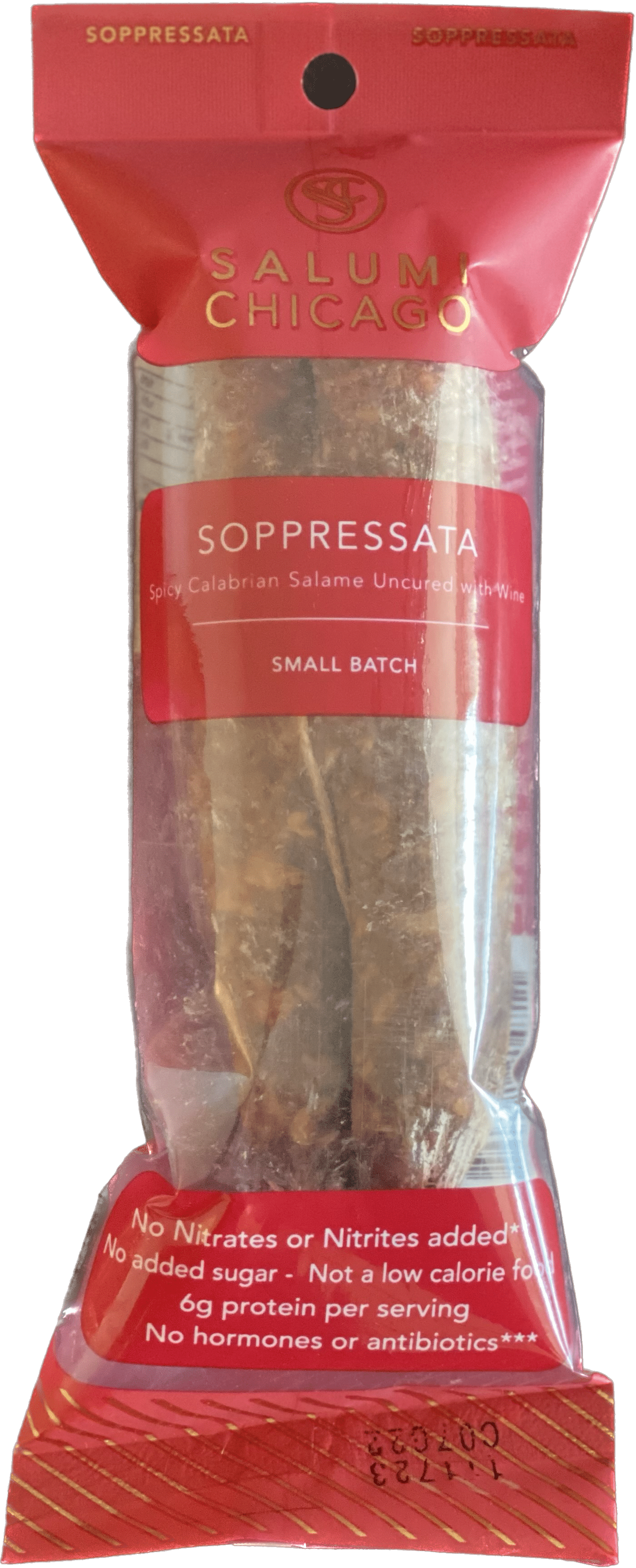 Salumi Chicago Artisan Salami (Soppressata) Uncured, Gluten Free