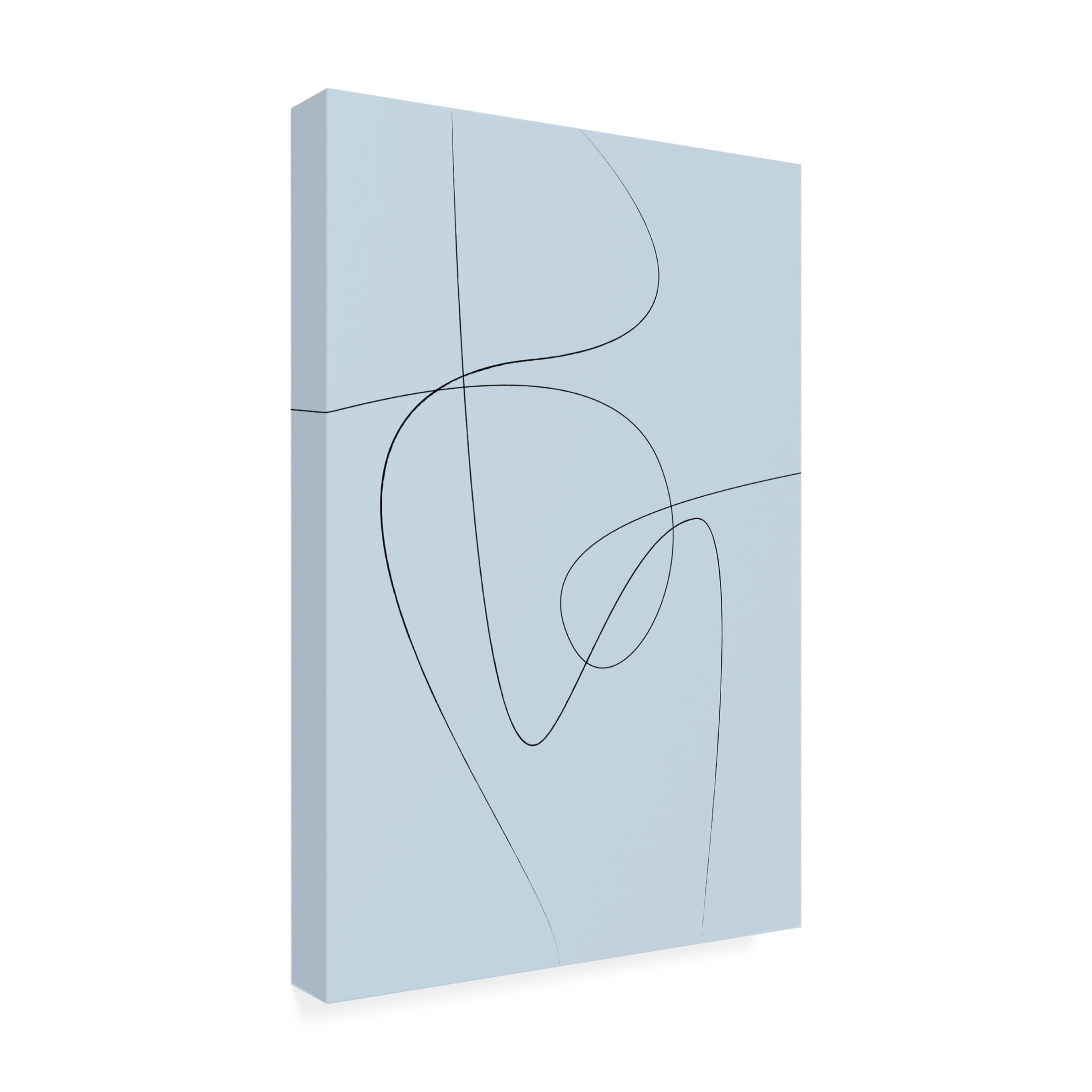 Trademark Fine Art Oju Design  Blue Abstract Canvas Wall Art