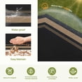 thumbnail image 3 of DEORAB 6'x9' Outdoor Rugs Waterproof Patio Reversible Plastic Geometric Carpet Camping Outside Mat,Black & Brown, 3 of 7
