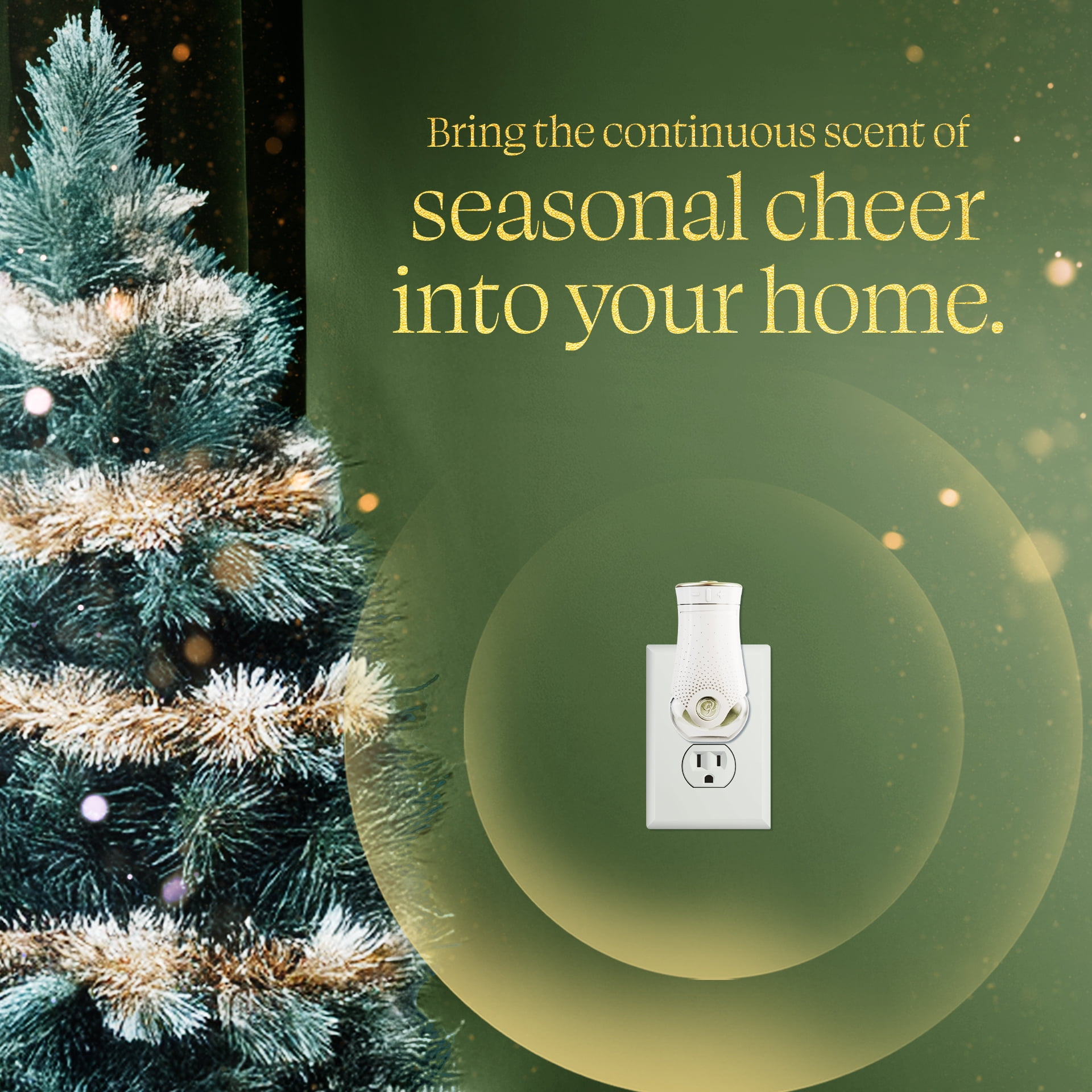 Glade® Plugins Scented Oil Refill, Pine & Shine™, Stocking Stuffer, 5 Refills